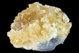 Lustrous Yellow Calcite Crystal Cluster - Fluorescent! #146688-2